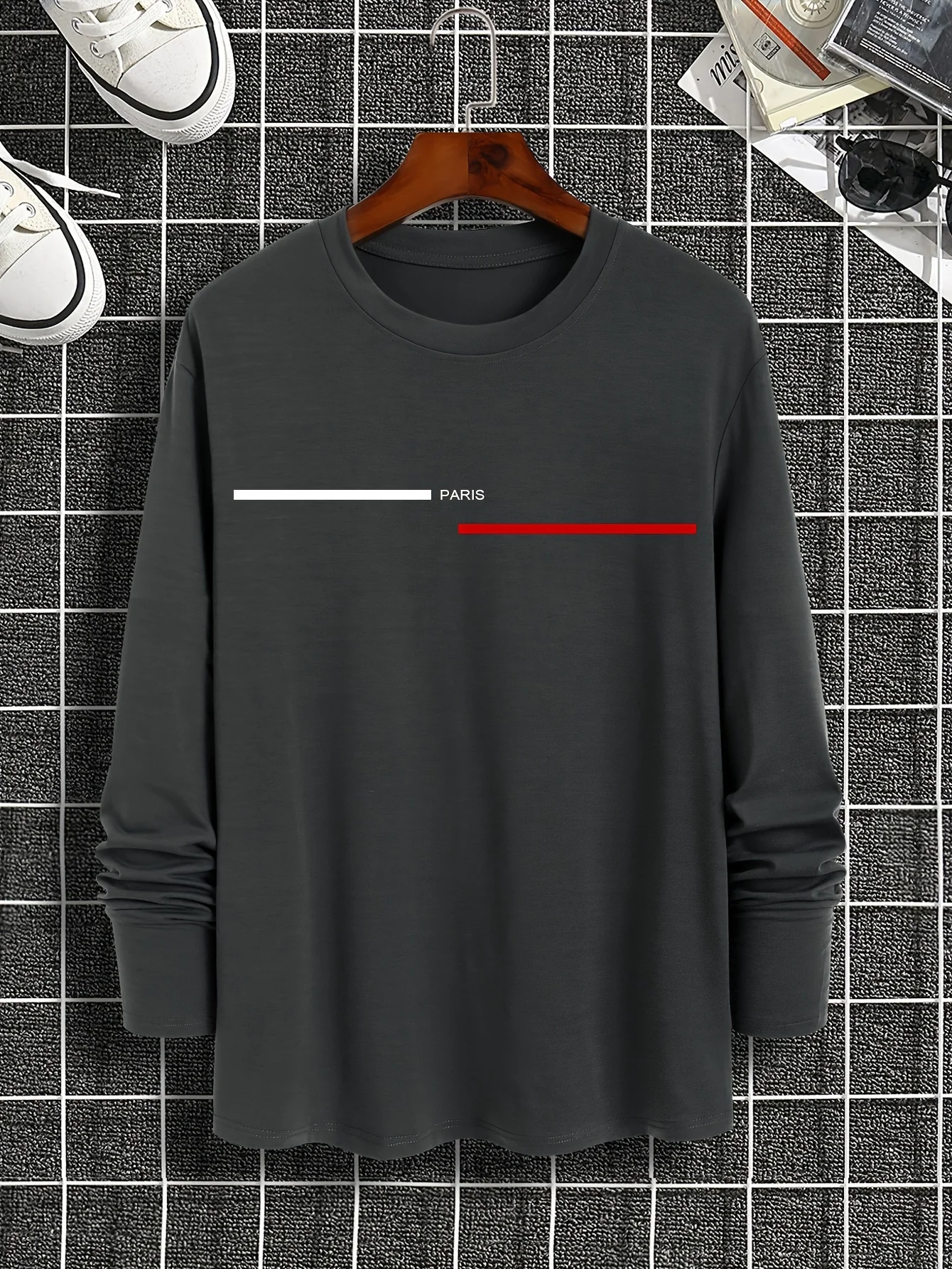 te shirt homme manche longue paris – Image 7