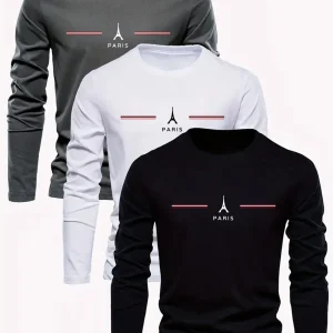 te shirt homme manche longue paris
