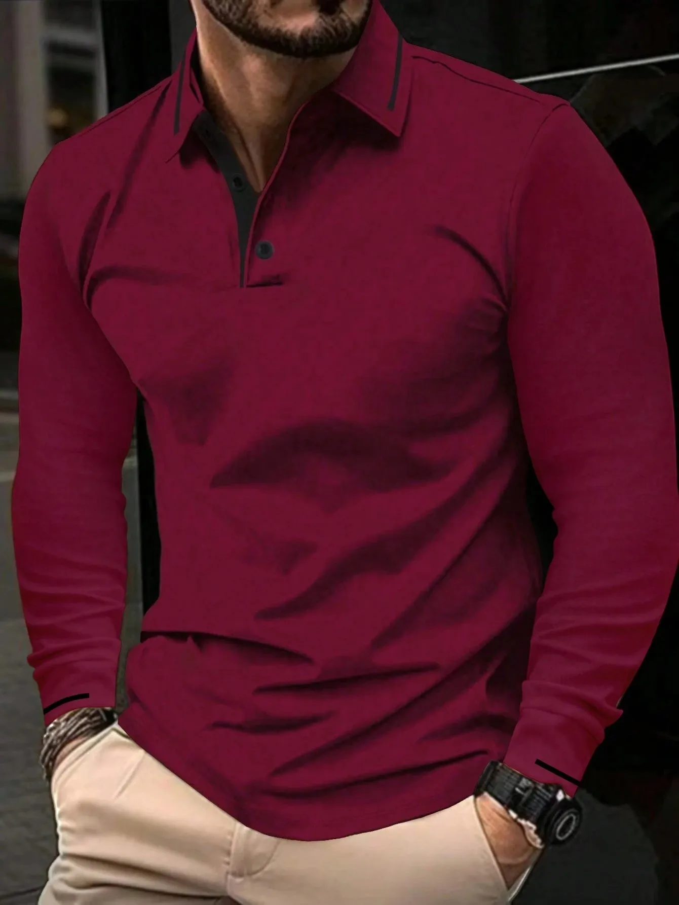 t-shirt homme manche longue – Image 5