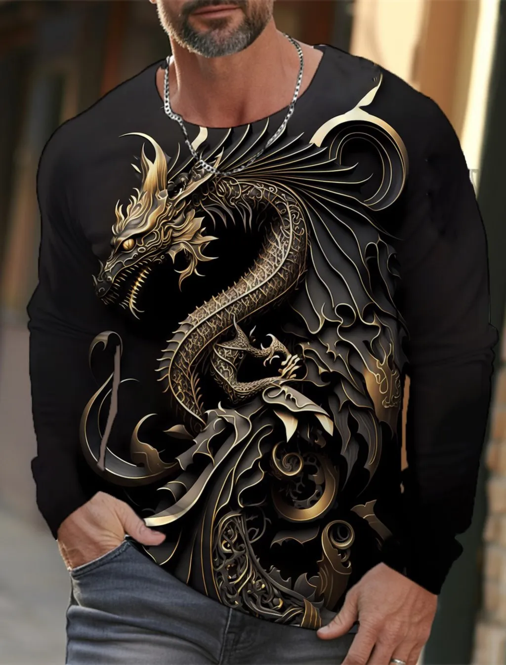 T-shirt homme manche longue – Image 3