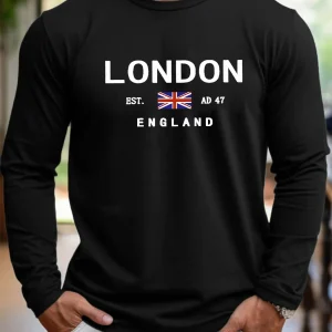 tee shirt homme manche longue london