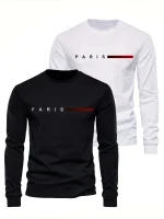 tee shirt homme manche longue paris