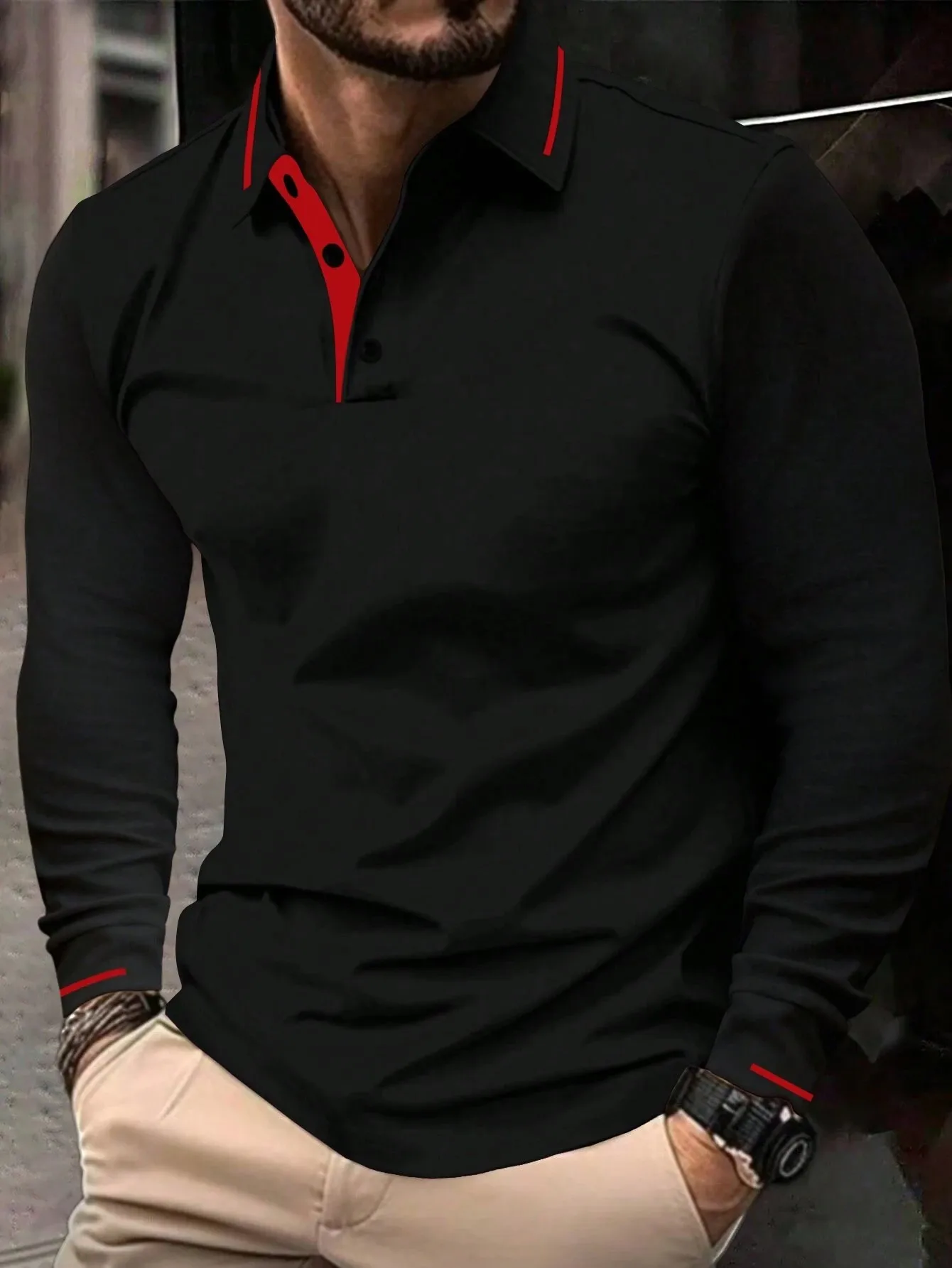 t-shirt homme manche longue – Image 2