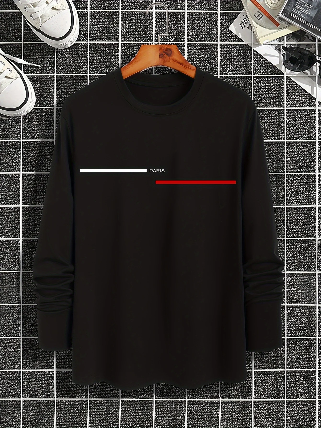 te shirt homme manche longue paris – Image 8