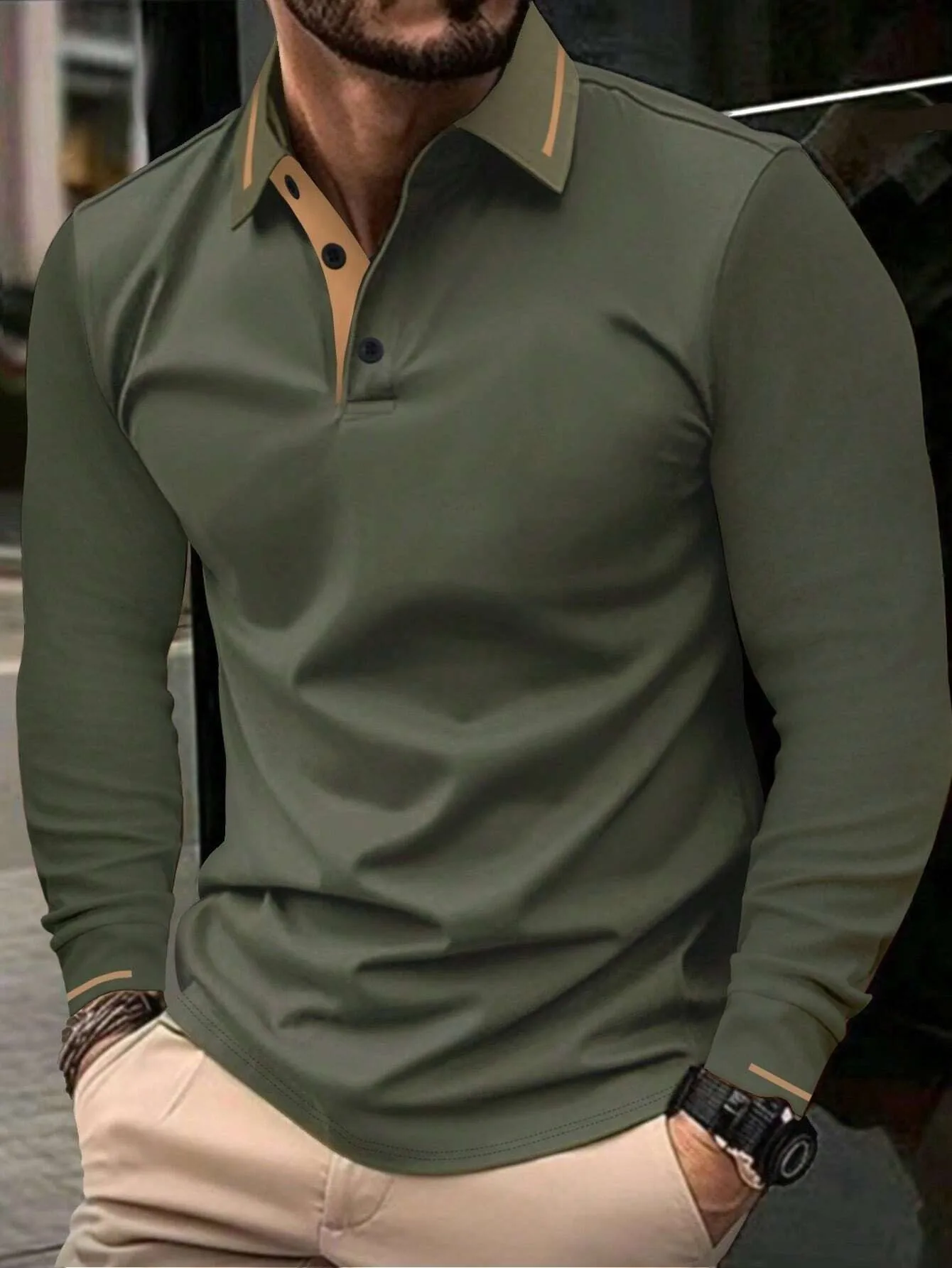 t-shirt homme manche longue – Image 3