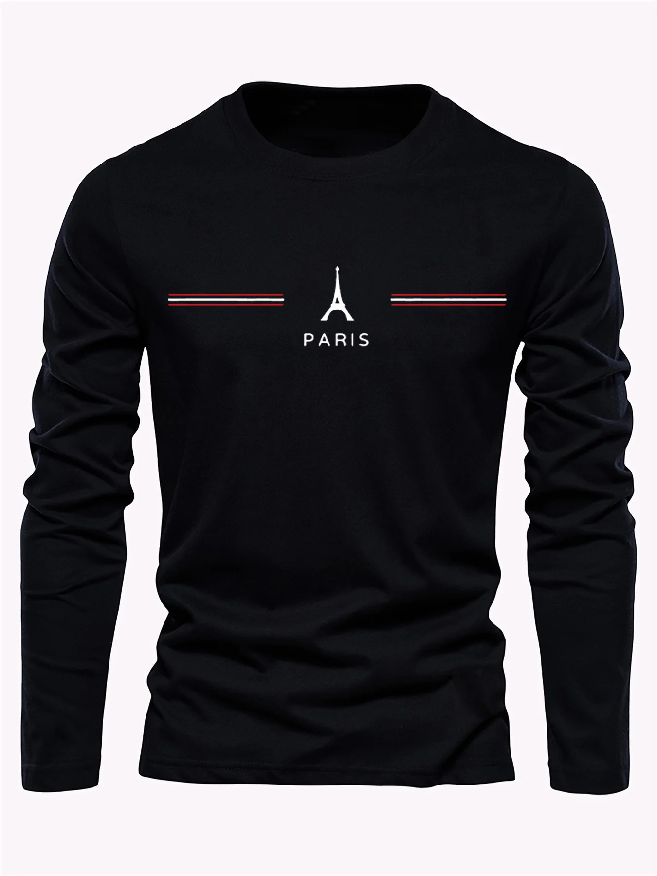 te shirt homme manche longue paris – Image 2